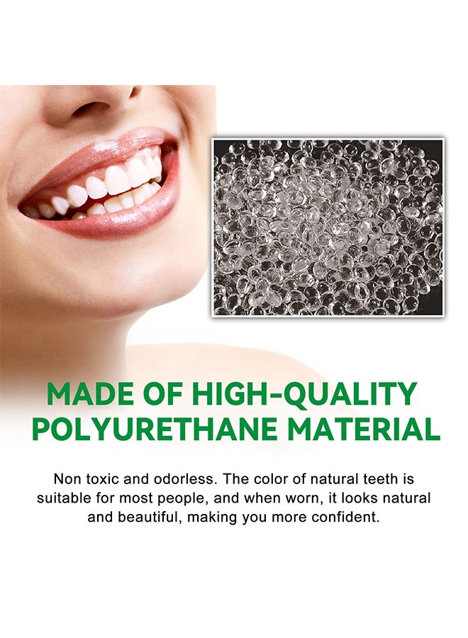 EELHOE Short Term Tooth Kit 30g+30g, Temporary Denture Replacement Bead Set with 3 Pieces Dental Tweezers Tools, for Temporary Repair of Missing and Broken Teeth Replacement Dentures - Image 2